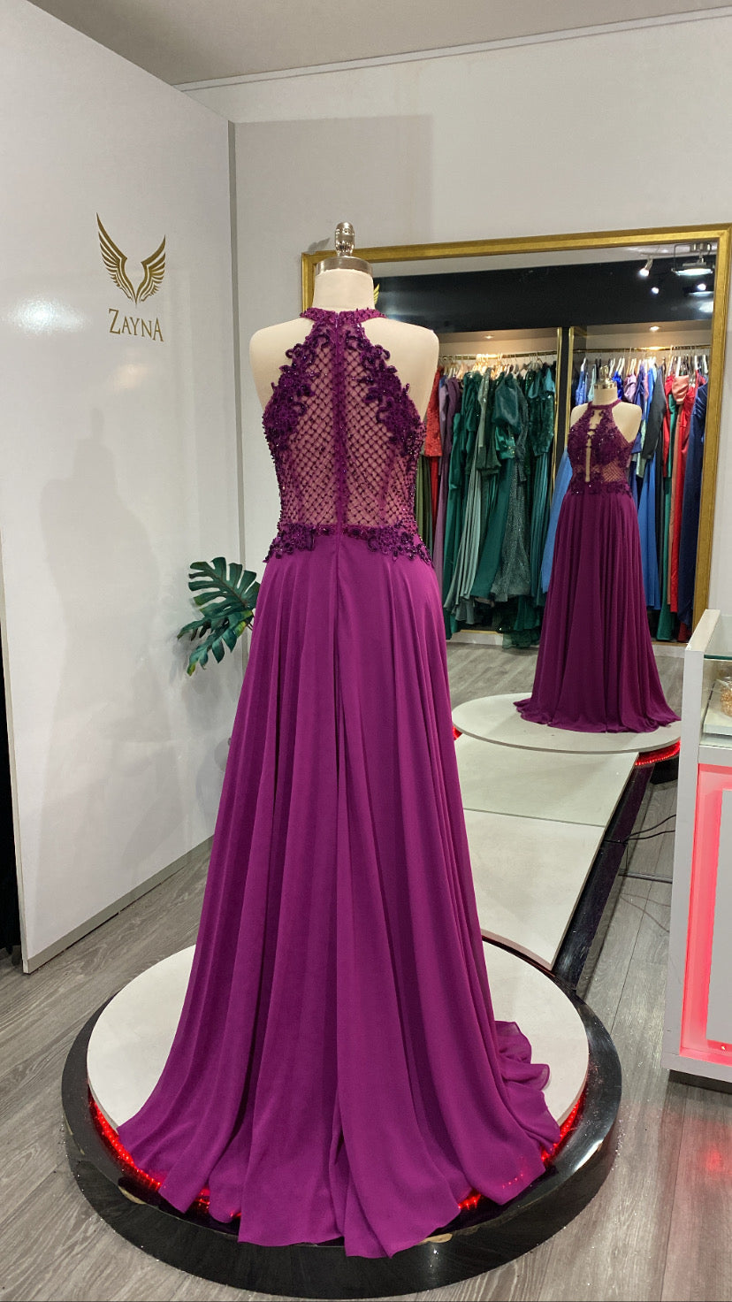 Edited dark purple dress Size 42