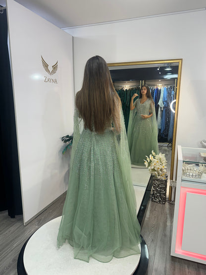 The Saida green dress