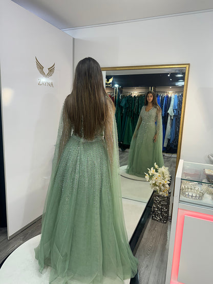 The Saida green dress