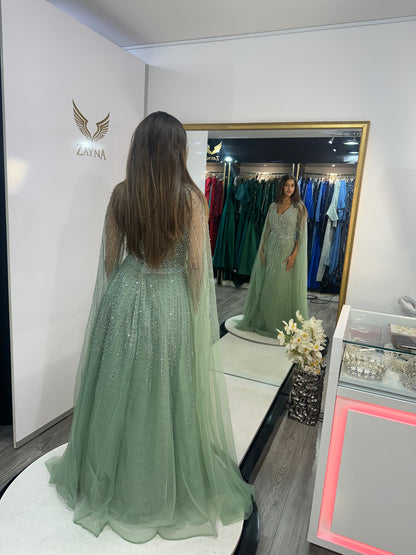 The Saida green dress