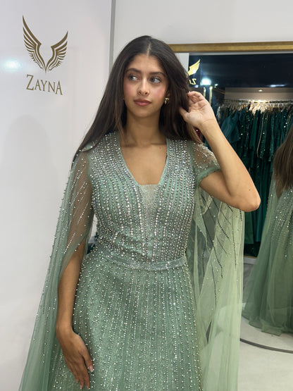 The Saida green dress