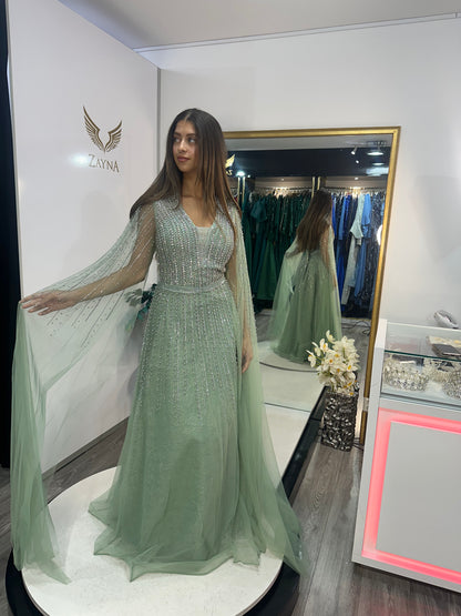 The Saida green dress