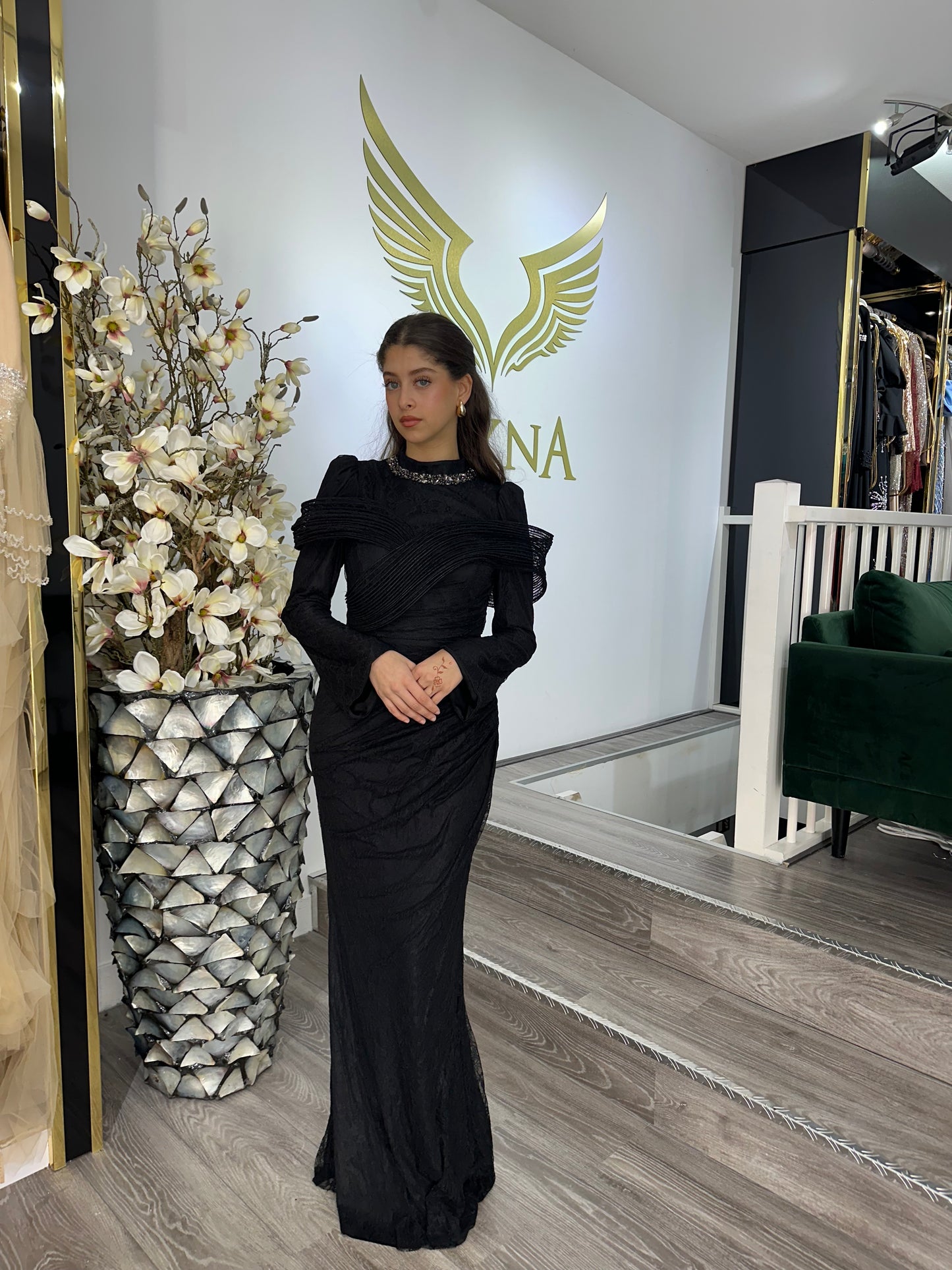 The Zena black dress