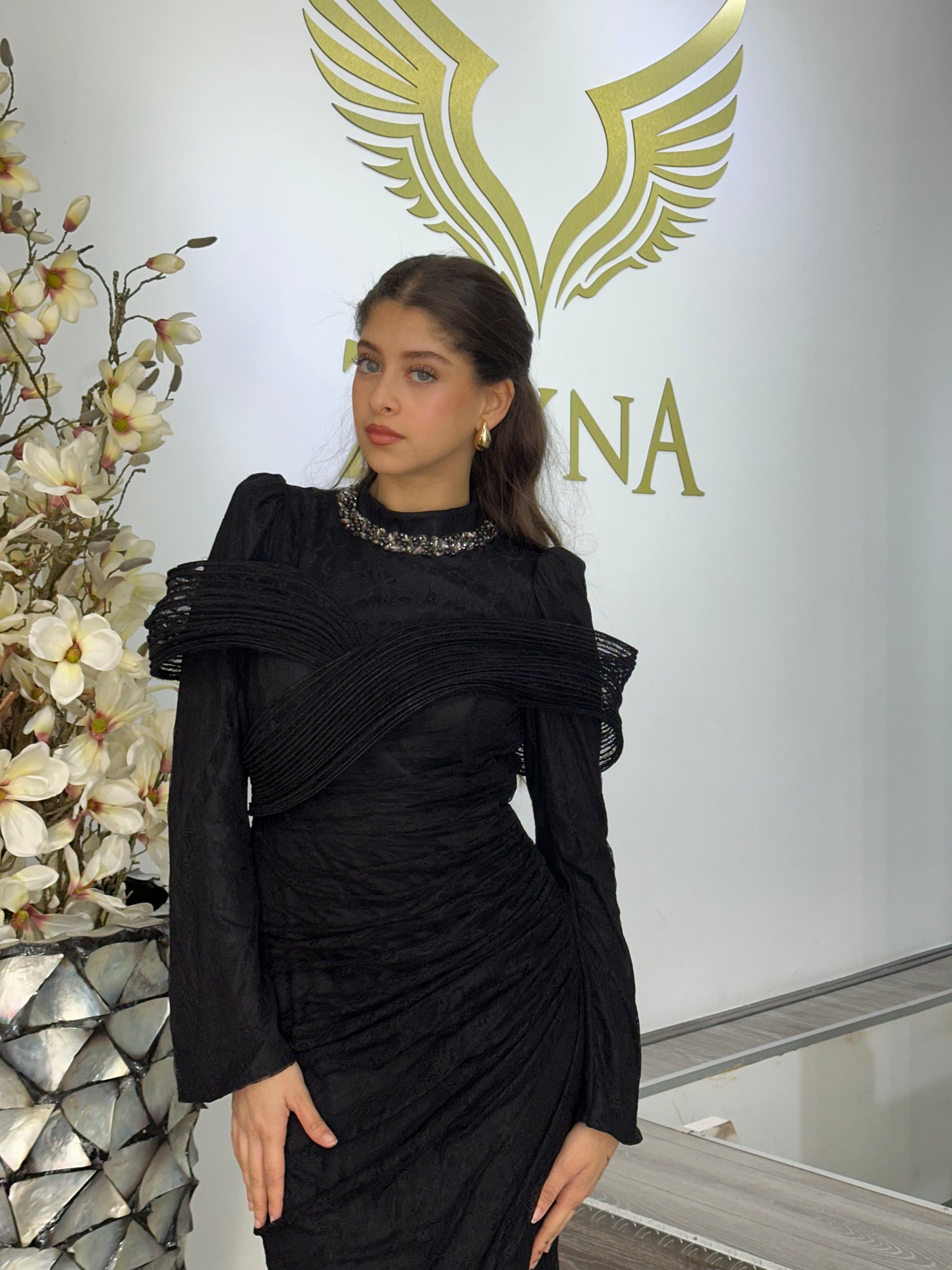 The Zena black dress
