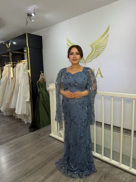 The Azize blue dress