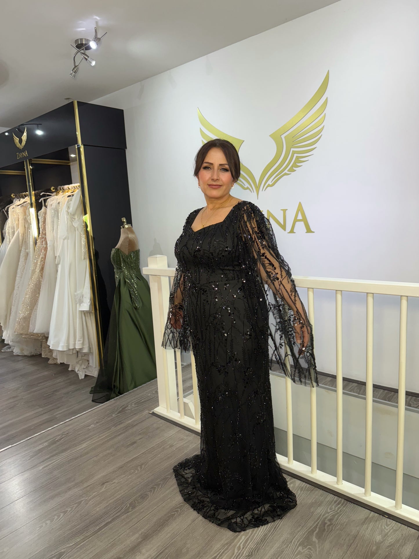 The Azize black dress