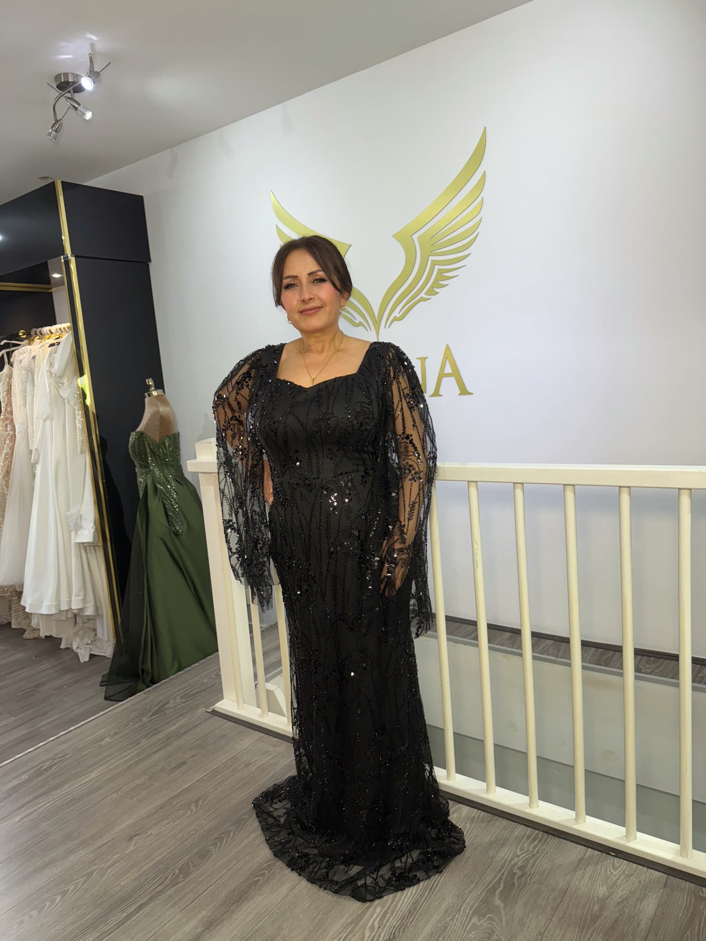 The Azize black dress