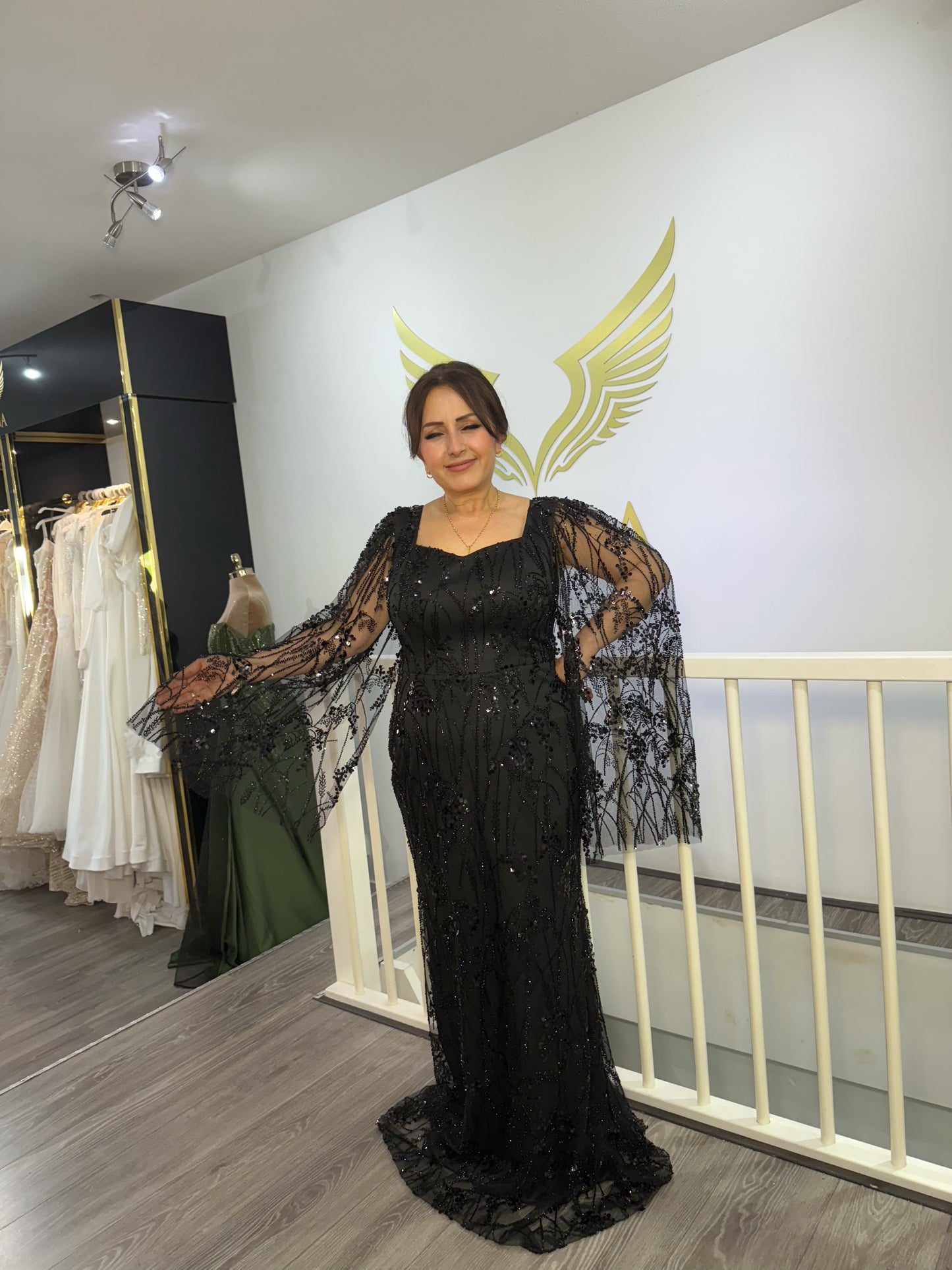 The Azize black dress