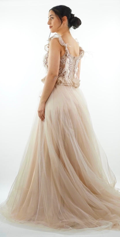 Soft pink amira dress