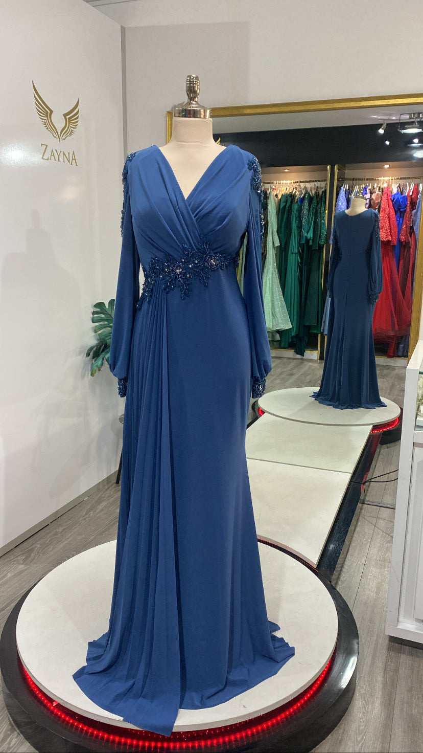 Edited blue prom dress