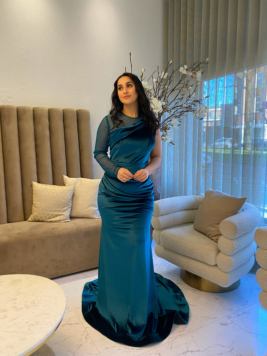 Green Velvet Gown