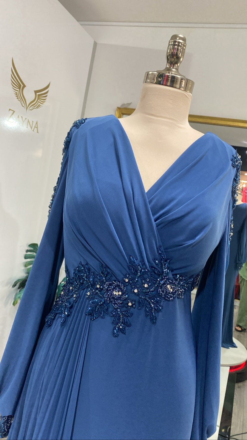 Edited blue prom dress