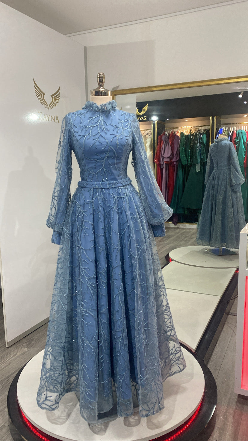 Elegant blue dress